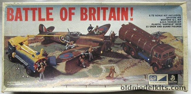 MPC 1/72 Battle of Britain Diorama Spitfire / Bedford QL / AEC Tanker and Crew, 2-1206-200 plastic model kit